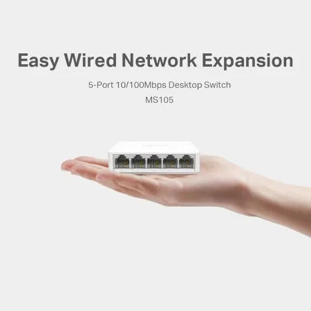 TP-LINK MERCUSYS MS105 5 PORT 10/100MNPS SWITCH