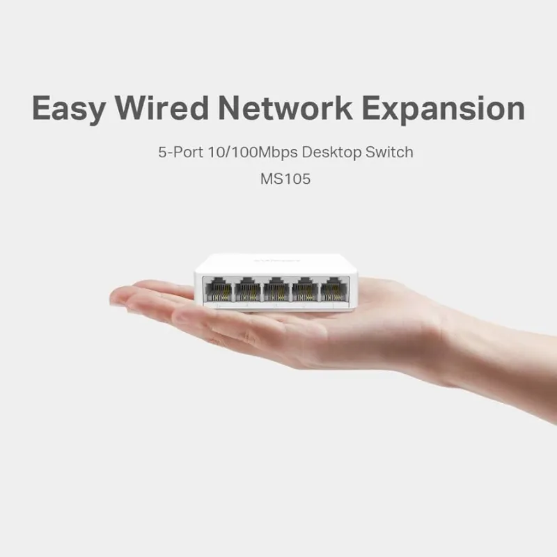 TP-LINK MERCUSYS MS105 5 PORT 10/100MNPS SWITCH