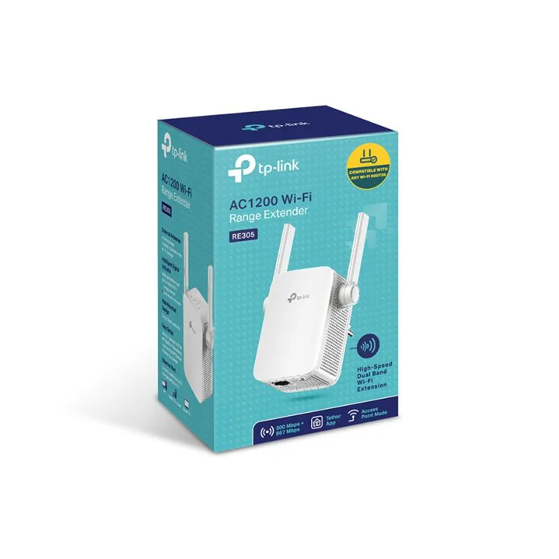 TPLINK AC1200 MESH WIFI RANGE EXTENDER