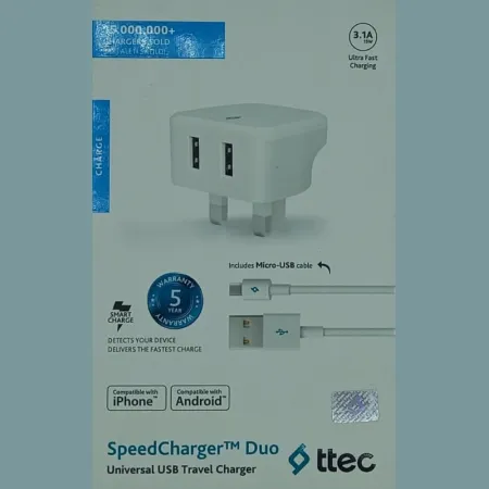 TTEC 2SCS02UM-UK MICRO USB CHARGER