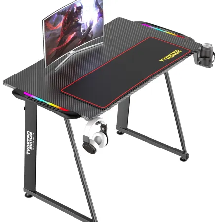 TWISTED MINDS A Design  Karbon Fiber RGB Gaming (Oyuncu) Masası