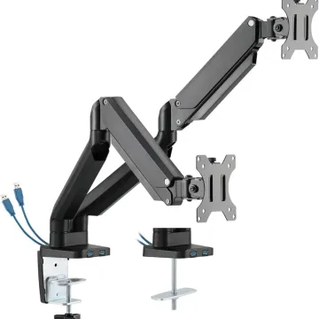TWISTED MINDS TM-26 Çift Monitör Alüminyum Mekanik Yaylı USB Monitör Kolu