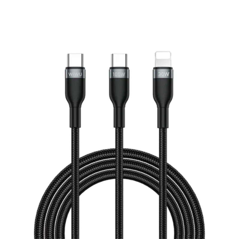 WIWU C029 USB-C TO USB-C + LIGHTNING CABLE