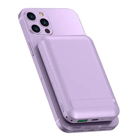 WIWU SC10000mAh MAGNETIC WIRELESS POWERBANK PURPLE